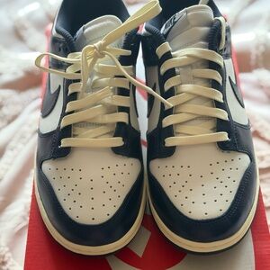 Nike Black and Cream Athletic Shoes